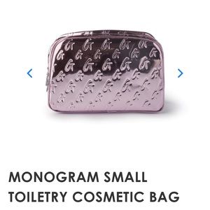 Glamaholic Lifestyle Small Cosmetic Toiletry Bag in M Pink Metallic by Mia Ray